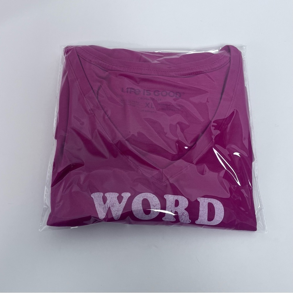 Life Is Good Women's Crusher 100% Cotton V-Neck Tee Shirt Size XL; Mom Themed - Picture 10 of 11